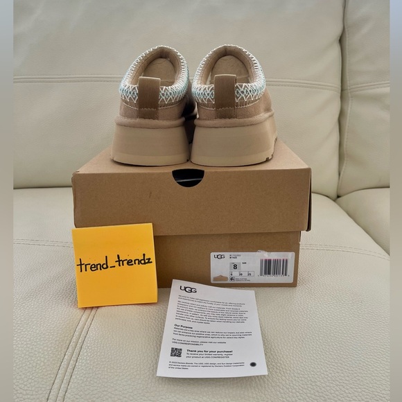 Last 1 | NEW UGG Tazz platform slipper Sand Womens 8 1122553 Clog Mules Shoes - Picture 4 of 11